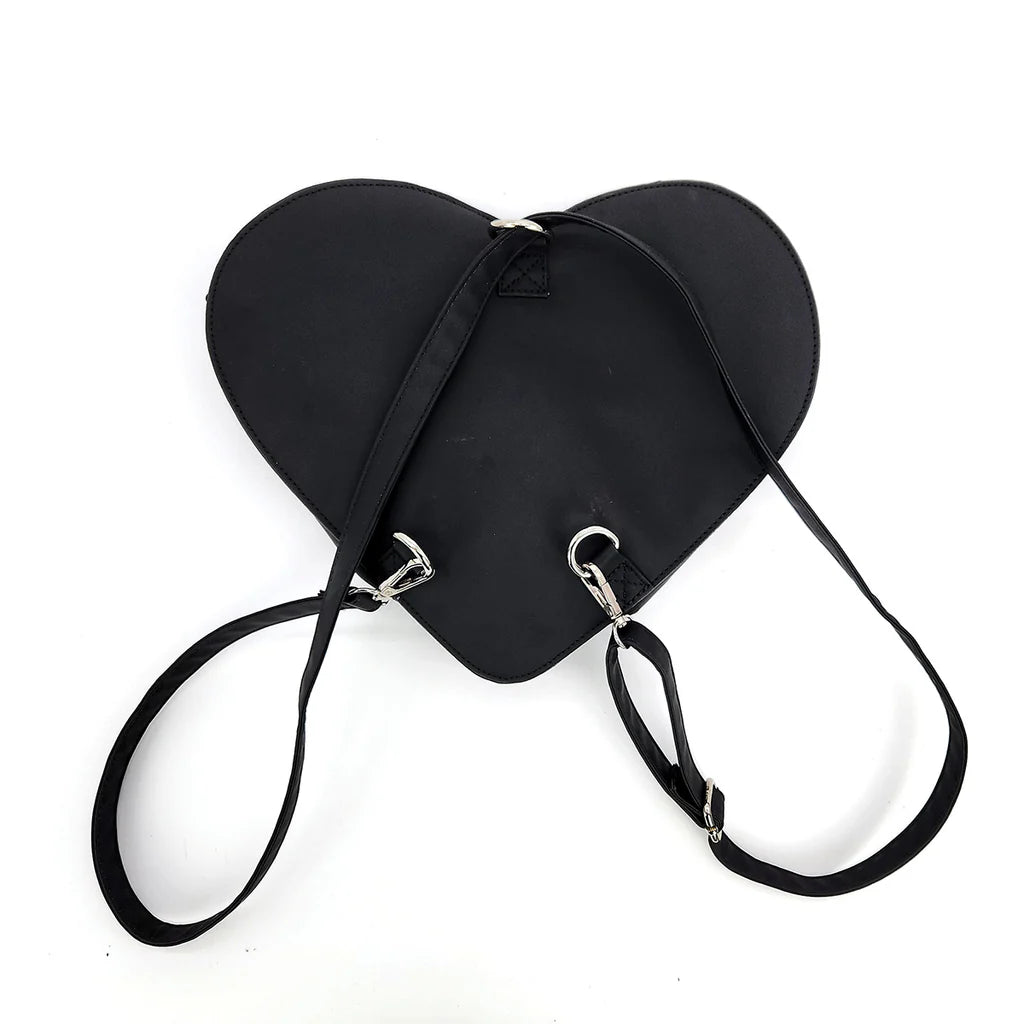 Glow In The Dark Heart Shape Frank W/ Bride Backpack