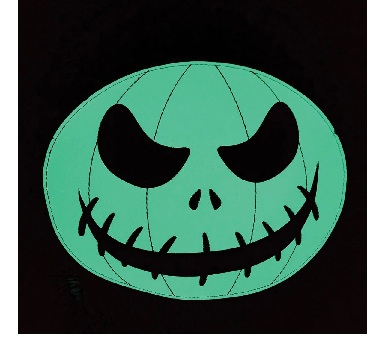 Glow In The Dark White Jack O Lantern Shoulder Bag