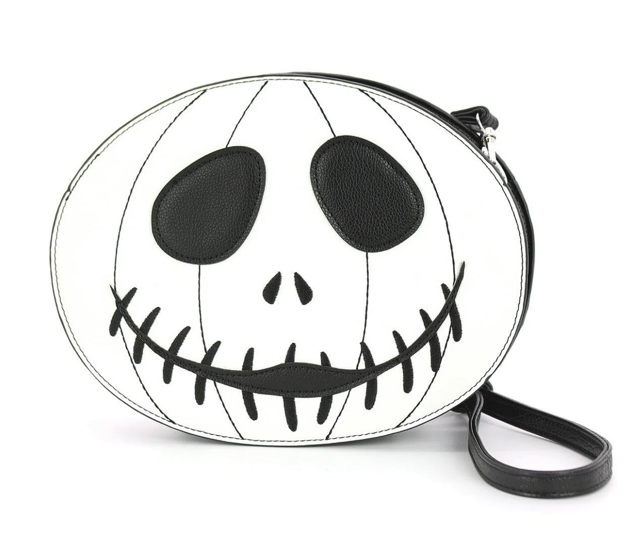 Glow In The Dark White Jack O Lantern Shoulder Bag