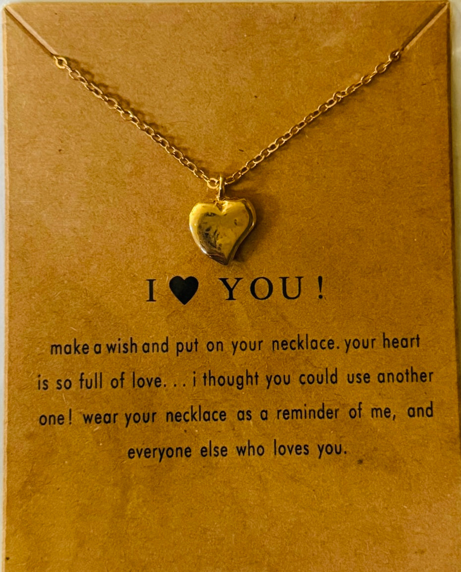 I Love You Necklace