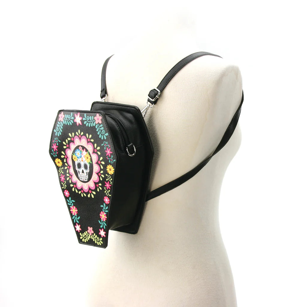 Sugar Skull Coffin Backpack