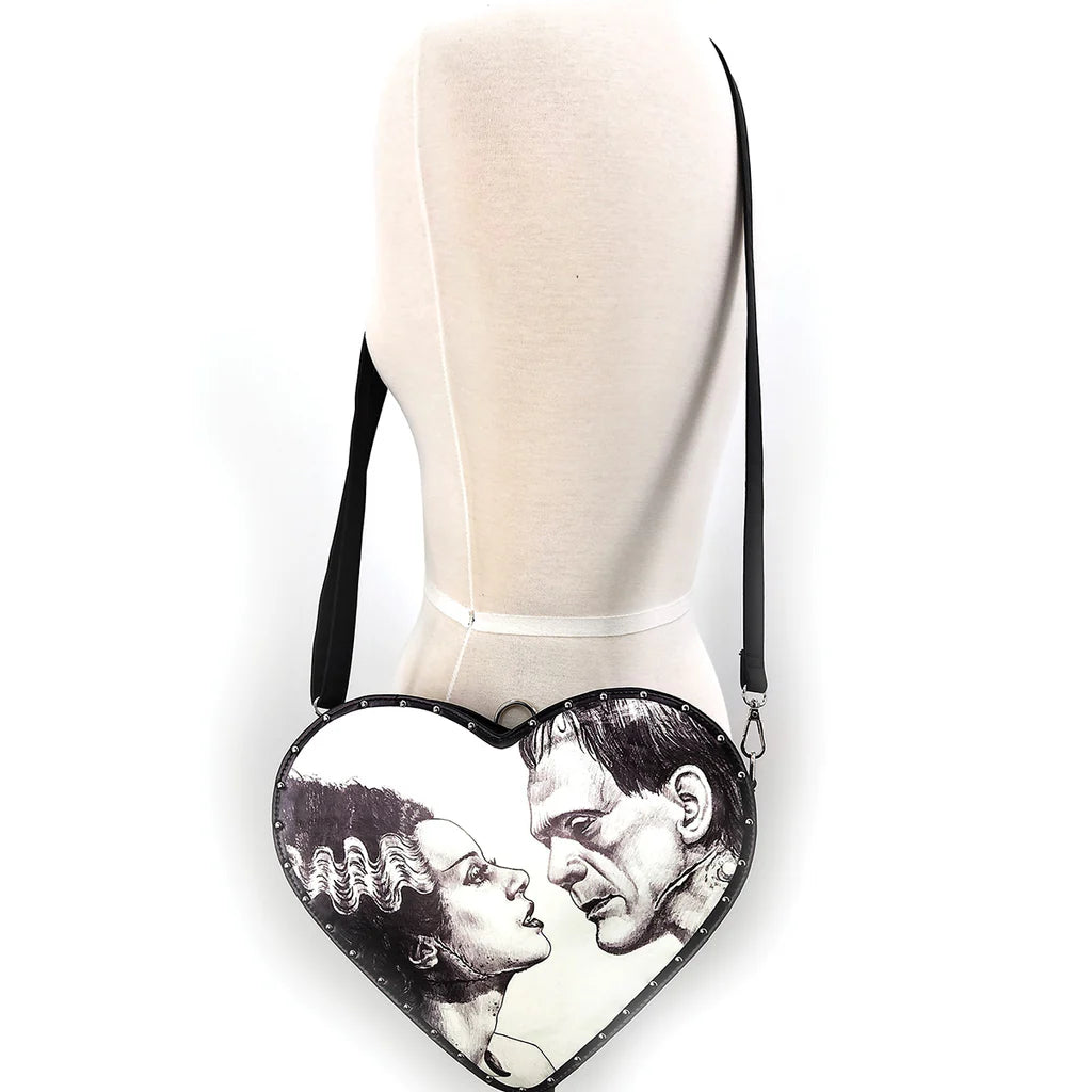 Glow In The Dark Heart Shape Frank W/ Bride Backpack