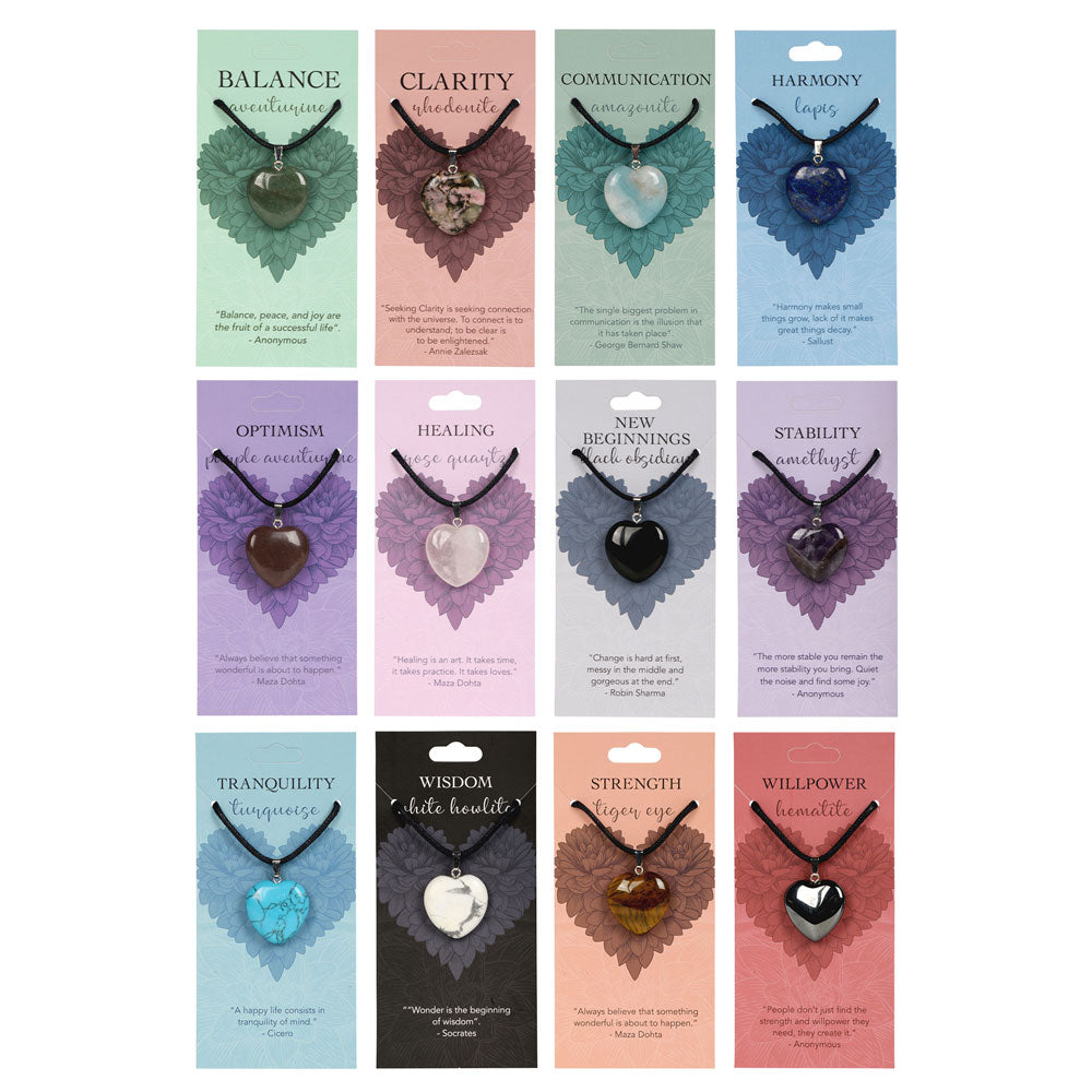 Heart Shape Gemstone Necklace