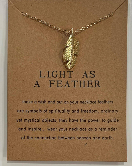 Light As A Feathers Necklace