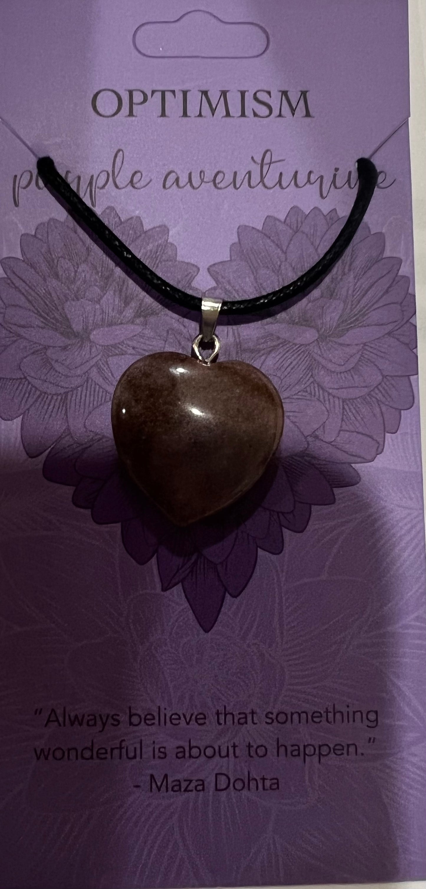 Heart Shape Gemstone Necklace